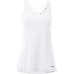 image:imageFranklin Sports Womens Womens White Lattice Back Tank Top  Relaxed FitWhite