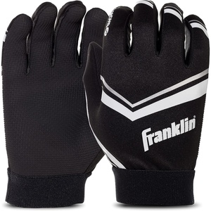 image:imageFranklin Sports Youth Football Receiver Gloves  Shoktak Youth Gloves  Kids Football  High GripBlack
