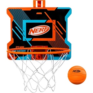image:imageNERFOOP Slam Mini Basketball Hoop Set  Pro Hoop Mini Basket Set with NERF Foam Basketball  Spring Loaded Rim Great for Dunking  Perfect Bedroom  Office Accessory