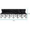 image:imageFranklin Sports Sideline Team Bench  Collapsible Sports Bench  Easy Assembly  Pop Up Black 6 Person  Instant NoAssembly Setup Includes Travel Bag Camping  Tailgate Ready Soccer  Lacrosse Games Holds 225 Lbs
