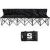image:imageFranklin Sports Sideline Team Bench  Collapsible Sports Bench  Easy Assembly  Pop Up Black 6 Person  Instant NoAssembly Setup Includes Travel Bag Camping  Tailgate Ready Soccer  Lacrosse Games Holds 225 Lbs