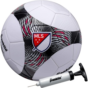 image:imageFranklin Sports MLS Pro Vent Soccer Ball  Soft Cover  Official Size and Weight Soccer Ball  Air Pump IncludedSize 4  Ages 812