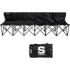 image:imageFranklin Sports Sideline Team Bench  Collapsible Sports Bench  Easy Assembly  Pop Up Black 6 Person  Instant NoAssembly Setup Includes Travel Bag Camping  Tailgate Ready Soccer  Lacrosse Games Holds 225 Lbs