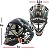image:imageFranklin Sports NHL Team Logo Mini Hockey Goalie Mask with Case  Collectible Goalie Mask with Official NHL Logos and ColorsSan Jose Sharks