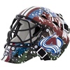 image:imageFranklin Sports NHL Team Logo Mini Hockey Goalie Mask with Case  Collectible Goalie Mask with Official NHL Logos and ColorsColorado Avalanche