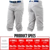 image:imageFranklin Sports Youth Baseball Knicker PantsGray