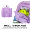 image:imageFranklin Sports Pickleball Pro Series Bag II  Court Backpack  Duffel Bag for Paddles Balls  Equipment StorageLilac
