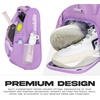image:imageFranklin Sports Pickleball Pro Series Bag II  Court Backpack  Duffel Bag for Paddles Balls  Equipment StorageLilac