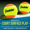 image:imageFranklin Sports Starter Tennis Balls  Pressureless Low Bounce for Beginners  Great for Training  Practice  3 Pack  All Court SurfaceOrange