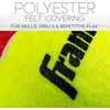 image:imageFranklin Sports Starter Tennis Balls  Pressureless Low Bounce for Beginners  Great for Training  Practice  3 Pack  All Court SurfaceRed