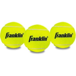 image:imageFranklin Sports Pressureless Tennis Balls  Official Size Low Pressure  Great for Training  Practice  Low Bounce  All Court Surface  Carry Bag Included3 Pack