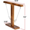 image:imageFranklin Sports Dueling Ring Hooking Game  Fun Wooden Adult and Kid Party Indoor Game Room Activity  Two Rings and Score Tracker Included