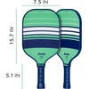 image:imageFranklin Sports Nash Max Grit Fiberglass Pickleball Paddle  YellowBlueBlue Multi