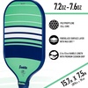 image:imageFranklin Sports Nash Max Grit Fiberglass Pickleball Paddle  YellowBlueBlue Multi