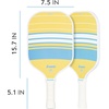 image:imageFranklin Sports Nash Max Grit Fiberglass Pickleball Paddle  YellowBlueGreen Multi