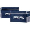 image:imageFranklin Sports NFL Storage Footlocker Bins  Large Folding Organizer Containers  NFL Team Office Bedroom  Living Room Dcor  Large  Small BinsNew England Patriots