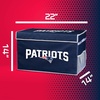 image:imageFranklin Sports NFL Storage Footlocker Bins  Large Folding Organizer Containers  NFL Team Office Bedroom  Living Room Dcor  Large  Small BinsNew England Patriots