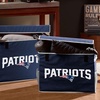 image:imageFranklin Sports NFL Storage Footlocker Bins  Large Folding Organizer Containers  NFL Team Office Bedroom  Living Room Dcor  Large  Small BinsNew England Patriots