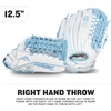 image:imageFranklin Sports CTZ FP Softball Glove  125 TrapezeWeb  White  Blue