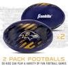 image:imageFranklin Sports NFL Baltimore Ravens Mini Soft Kids Footballs  2 Pack of Kids Indoor  Outdoor Soft Sport Balls  4 Inch Team Toy Footballs for Kids  NFL Youth Fan Shop