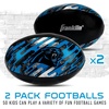 image:imageFranklin Sports NFL Carolina Panthers Mini Soft Kids Footballs  2 Pack of Kids Indoor  Outdoor Soft Sport Balls  4 Inch Team Toy Footballs for Kids  NFL Youth Fan Shop