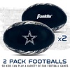 image:imageFranklin Sports NFL Dallas Cowboys Mini Soft Kids Footballs  2 Pack of Kids Indoor  Outdoor Soft Sport Balls  4 Inch Team Toy Footballs for Kids  NFL Youth Fan Shop
