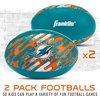 image:imageFranklin Sports NFL Miami Dolphins Mini Soft Kids Footballs  2 Pack of Kids Indoor  Outdoor Soft Sport Balls  4 Inch Team Toy Footballs for Kids  NFL Youth Fan Shop