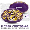 image:imageFranklin Sports NFL Minnesota Vikings Mini Soft Kids Footballs  2 Pack of Kids Indoor  Outdoor Soft Sport Balls  4 Inch Team Toy Footballs for Kids  NFL Youth Fan Shop