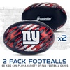 image:imageFranklin Sports NFL New York Giants Mini Soft Kids Footballs  2 Pack of Kids Indoor  Outdoor Soft Sport Balls  4 Inch Team Toy Footballs for Kids  NFL Youth Fan Shop
