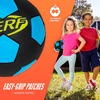 image:imageNERF Kids Mini Foam Soccer Ball  Freestyle Soft Indoor  Outdoor Youth Soccer Ball  ExtraGrip  Low Bounce NERF Foam  5 Inch Toy for Kids  Black  Blue