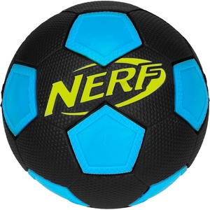 image:imageNERF Kids Mini Foam Soccer Ball  Freestyle Soft Indoor  Outdoor Youth Soccer Ball  ExtraGrip  Low Bounce NERF Foam  5 Inch Toy for Kids  Black  Blue