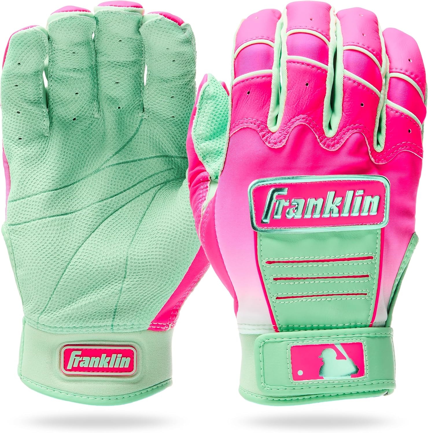 image:imageFranklin Sports MLB Baseball Batting Gloves  CFX Pro Youth and Adult  Baseball  Softball  Multiple Sizes  ColorsMint 2