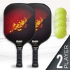 image:imageFranklin Sports 2 Paddle and 4 X40 Outdoor Pickleball Set  Polypropylene Core  Fiberglass Surface
